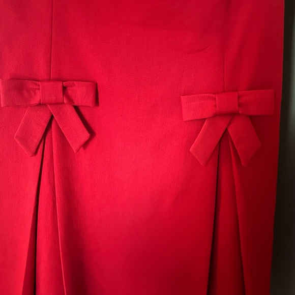 David Meister RED strapless cocktail dress - size 10, excellent condition - Picture 2 of 4